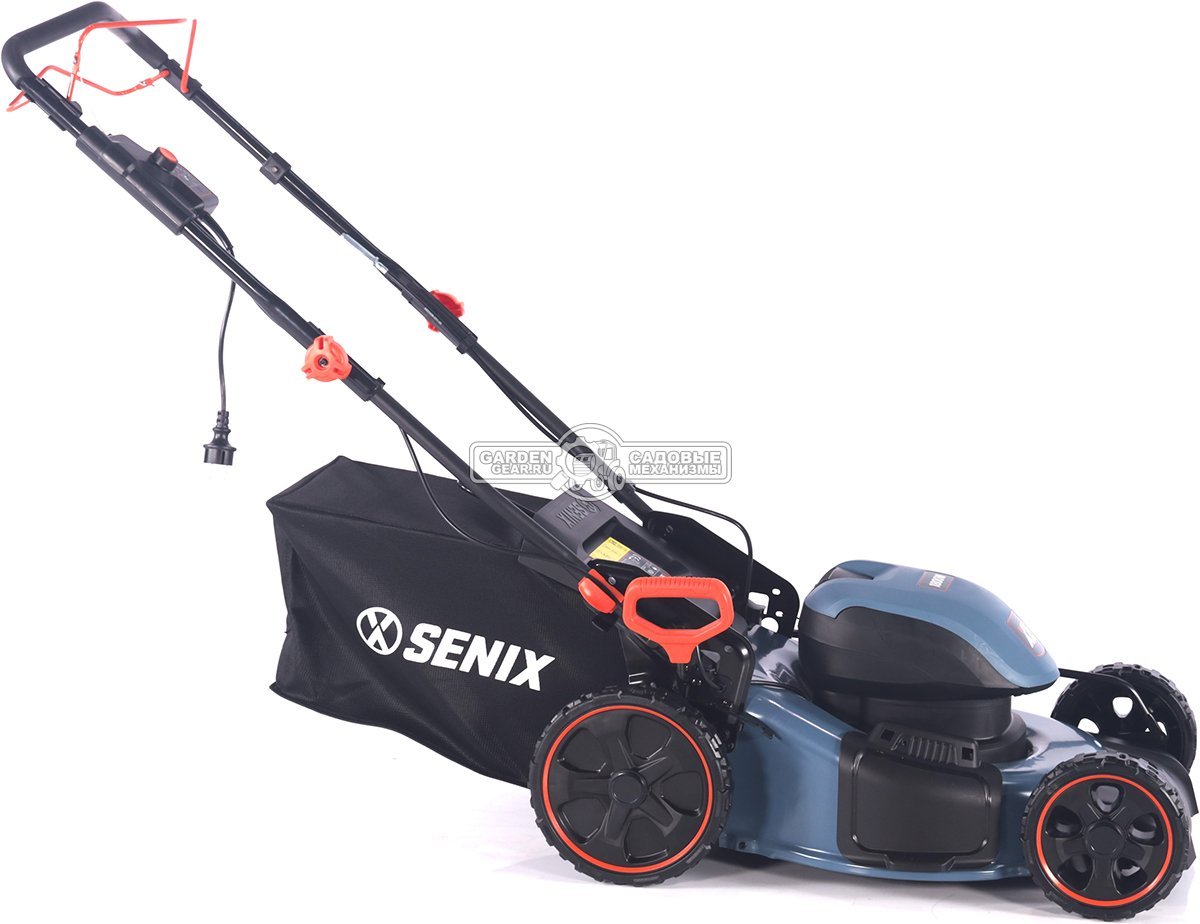 Газонокосилка электрическая самоходная Senix LSSE18-M-EU (PRC, 1800 Вт, 46 см, сталь, 55 л, 25 кг)