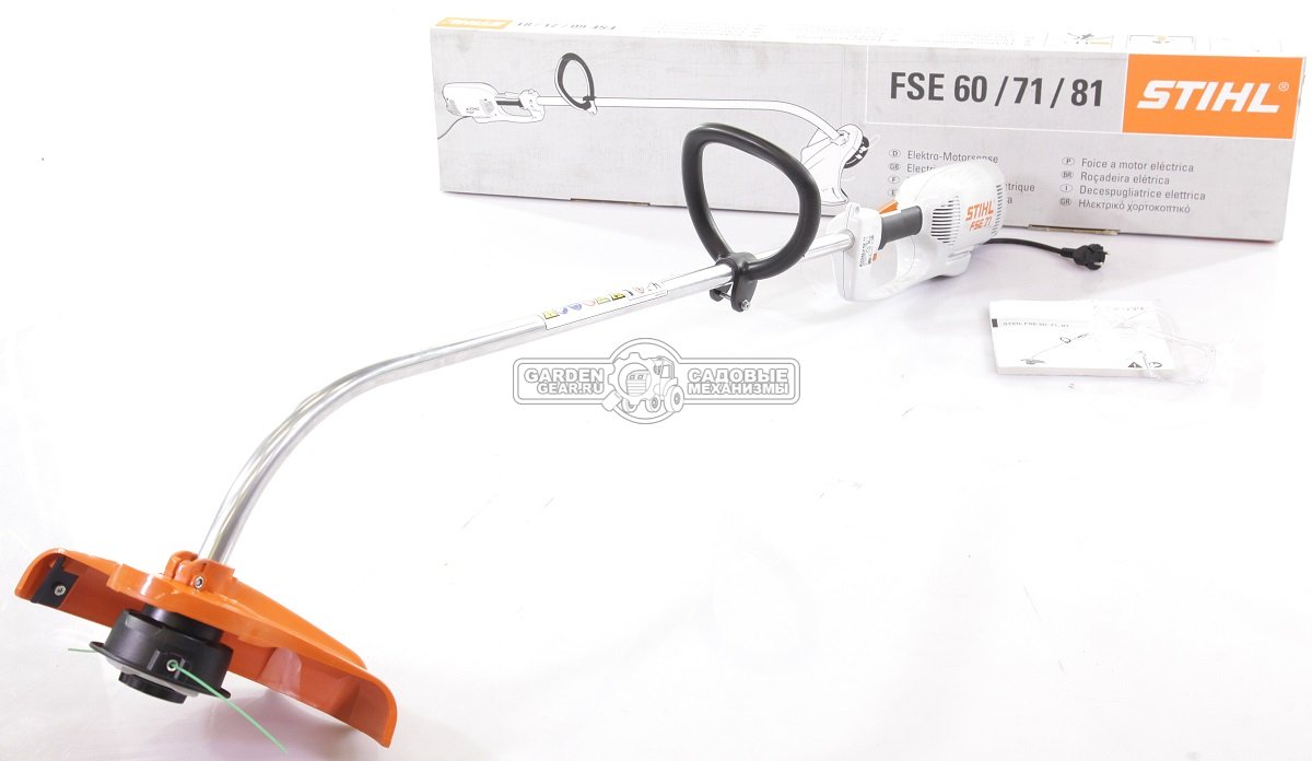 Электрический триммер Stihl FSE 71 (AUT, 540 Вт., AutoCut C 05-2, очки, мягкая ручка, 4,0 кг.) 