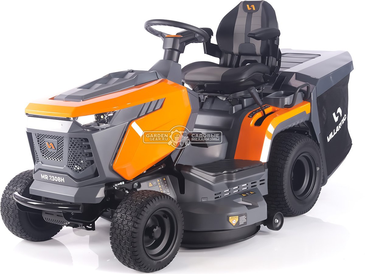 Садовый трактор Villartec MR2308H (PRC, Loncin V-Twin 708 куб.см., LED дисплей, гидростатика, травосборник 320 л, ширина кошения 108 см, 237 кг)