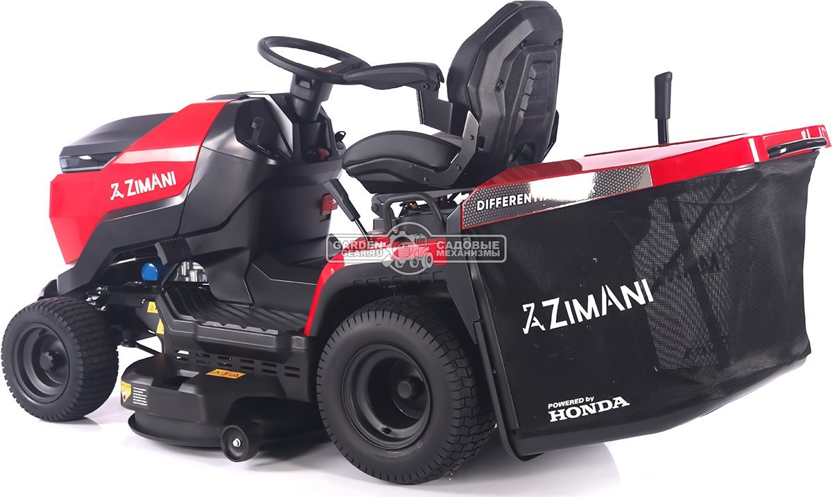 Садовый трактор ZimAni TC242HVD (PRC, Honda 688 куб.см., гидростатика, дифференциал, травосбор. 320 л, шир. кошения 107 см, LED панель, 195 кг)