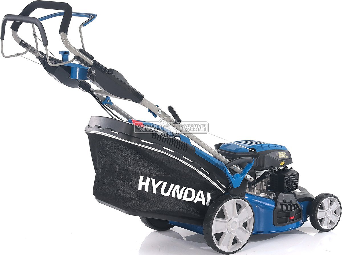Газонокосилка бензиновая Hyundai L 4610S (PRC, 46 см, Hyundai, 145 см3, 65 л, сталь, 3 в 1, 33.8 кг)