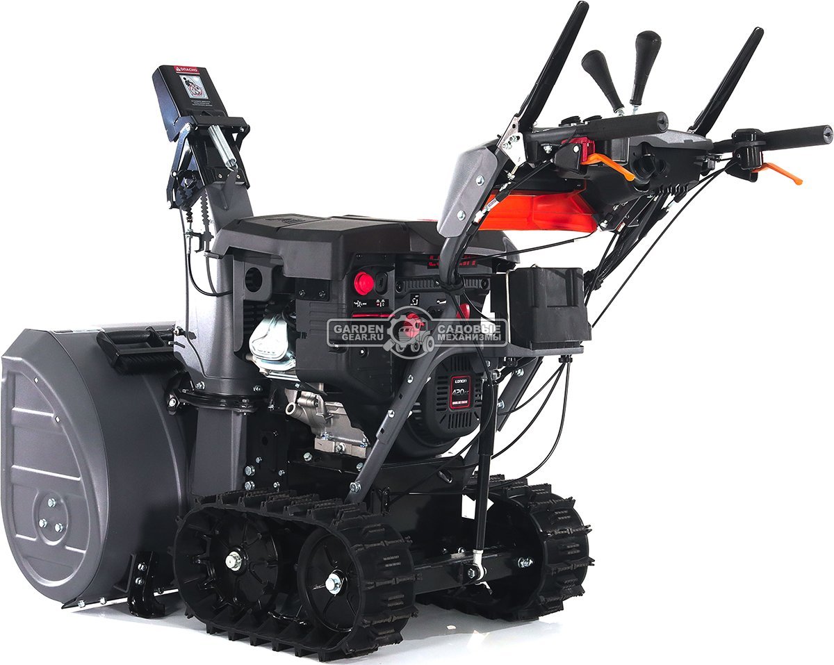 Снегоуборщик Villartec WB1576ET Hydro гусеничный (PRC, 76 см, Loncin 420 см3, эл/стартер от АКБ 12В, дифференциал, фара, 141 кг)