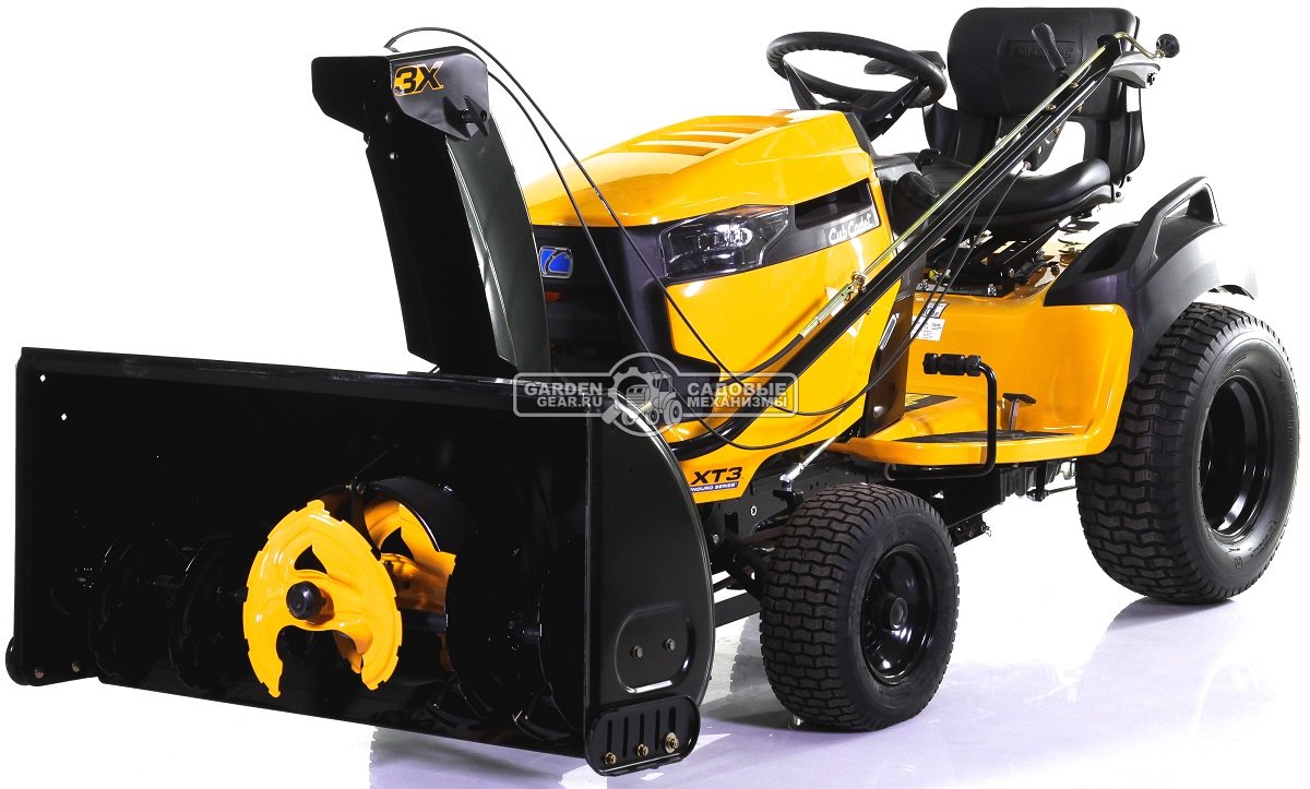 Садовый трактор Cub Cadet XT3 QS137 (USA, Kawasaki, V-Twin, 726 куб.см., гидростатика, боковой выброс, ширина кошения 137 см., 270 кг.)