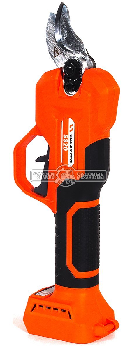 Аккумуляторный секатор Villartec SS20 с АКБ 2 А/ч и ЗУ (PRC, Li-Ion, BL, 20В, ветки до 27 мм, 1.0 кг.)