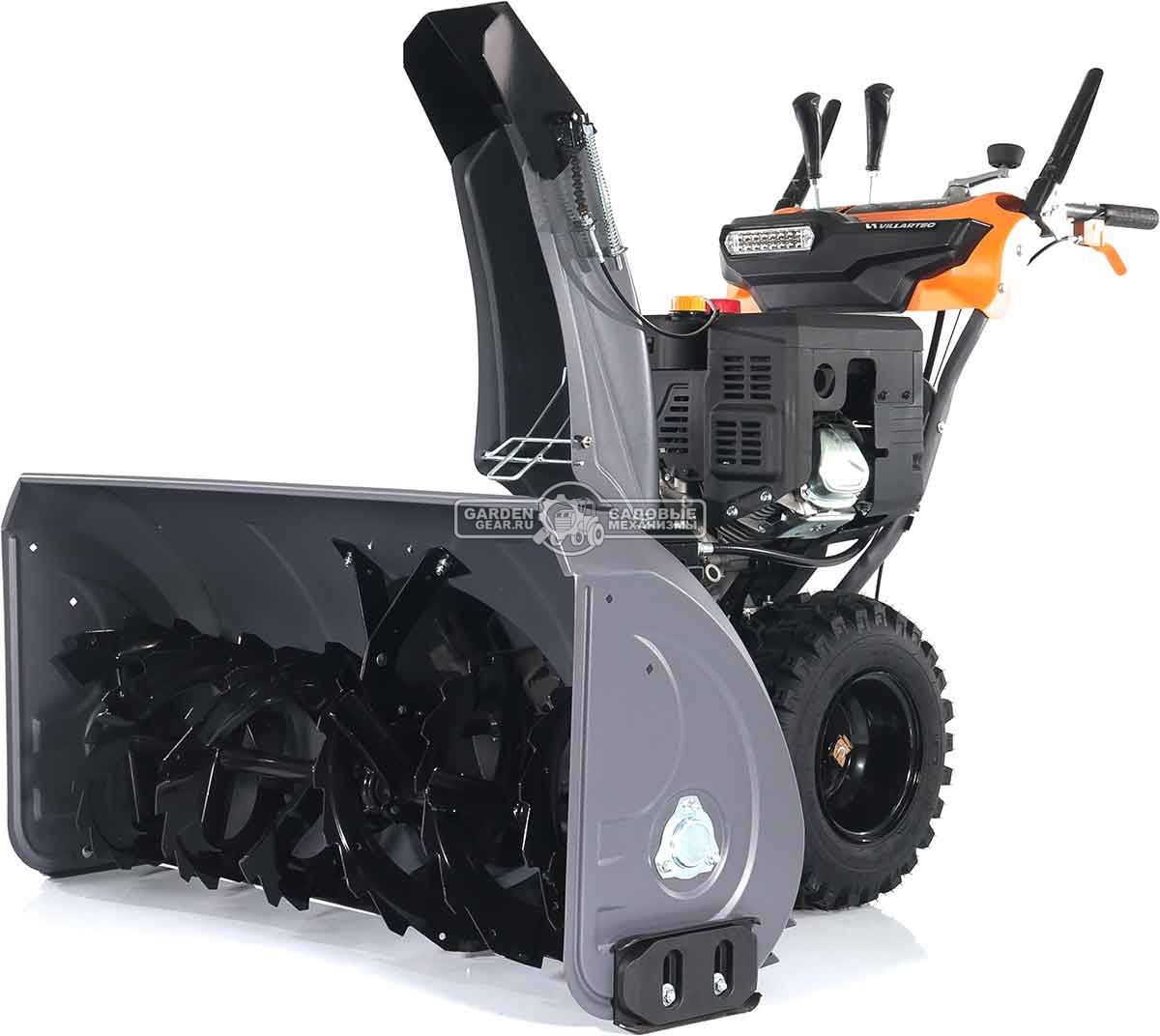 Снегоуборщик Villartec WB1510E (PRC, 107 см, Loncin 420 см3, эл/стартер 220В, фара, подогр. рукояток, разблокир. колес, скорости 6/2, 135 кг)