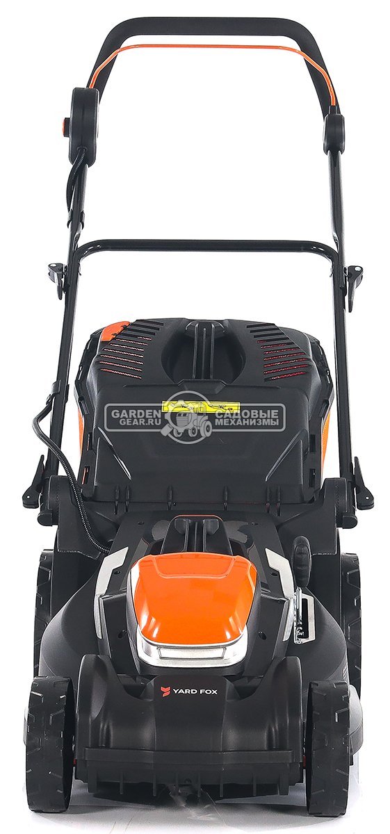 Газонокосилка аккумуляторная Yard Fox EL4045B SET с АКБ 4.0 А/ч и ЗУ (PRC, BL 40В, пластик, 34 см, 45 л, 10 кг)