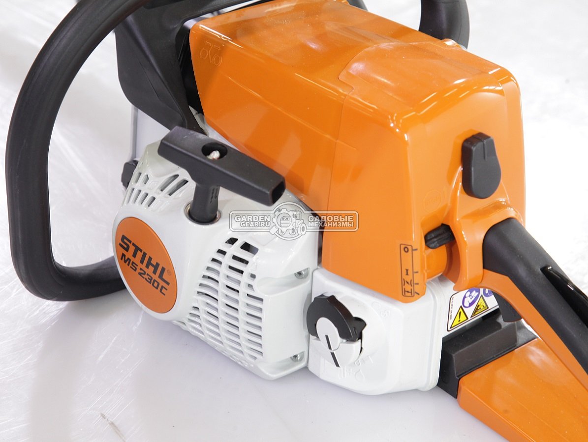 Бензопила Stihl MS 230 C-BE 16&quot; (PRC, 40,2 куб.см., 2,0 кВт/2,7 л.с., Ergostart, 3/8&quot;, 1,3 мм., 55E, 4,9 кг.)