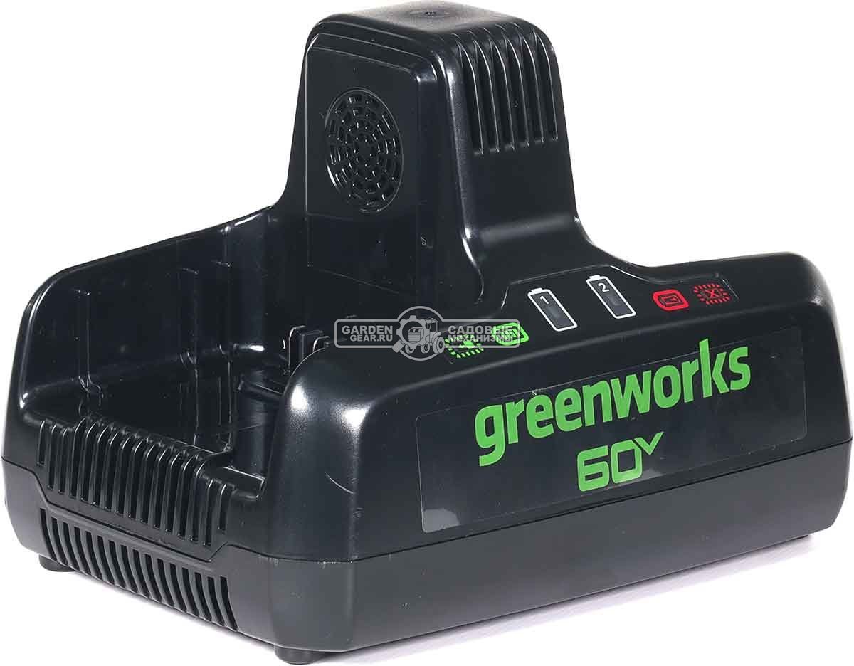 Зарядное устройство GreenWorks G60DC10 двойное быстрой зарядки для аккумуляторов 60В (2 х 5 А)