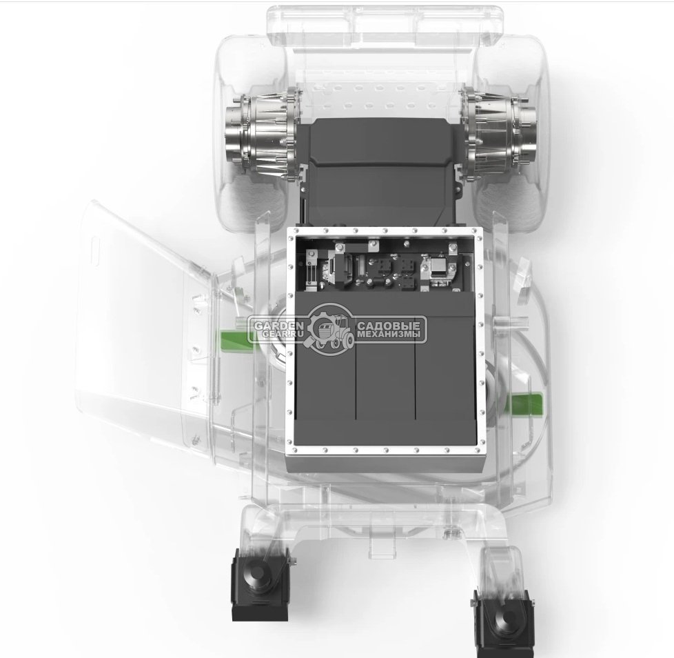 Садовый минирайдер GreenWorks ZTCS92 Stand-On аккумуляторный с нулевым радиусом разворота (PRC, 92 см, 82В, 105 Ач / 8 кВтч, 430 кг)