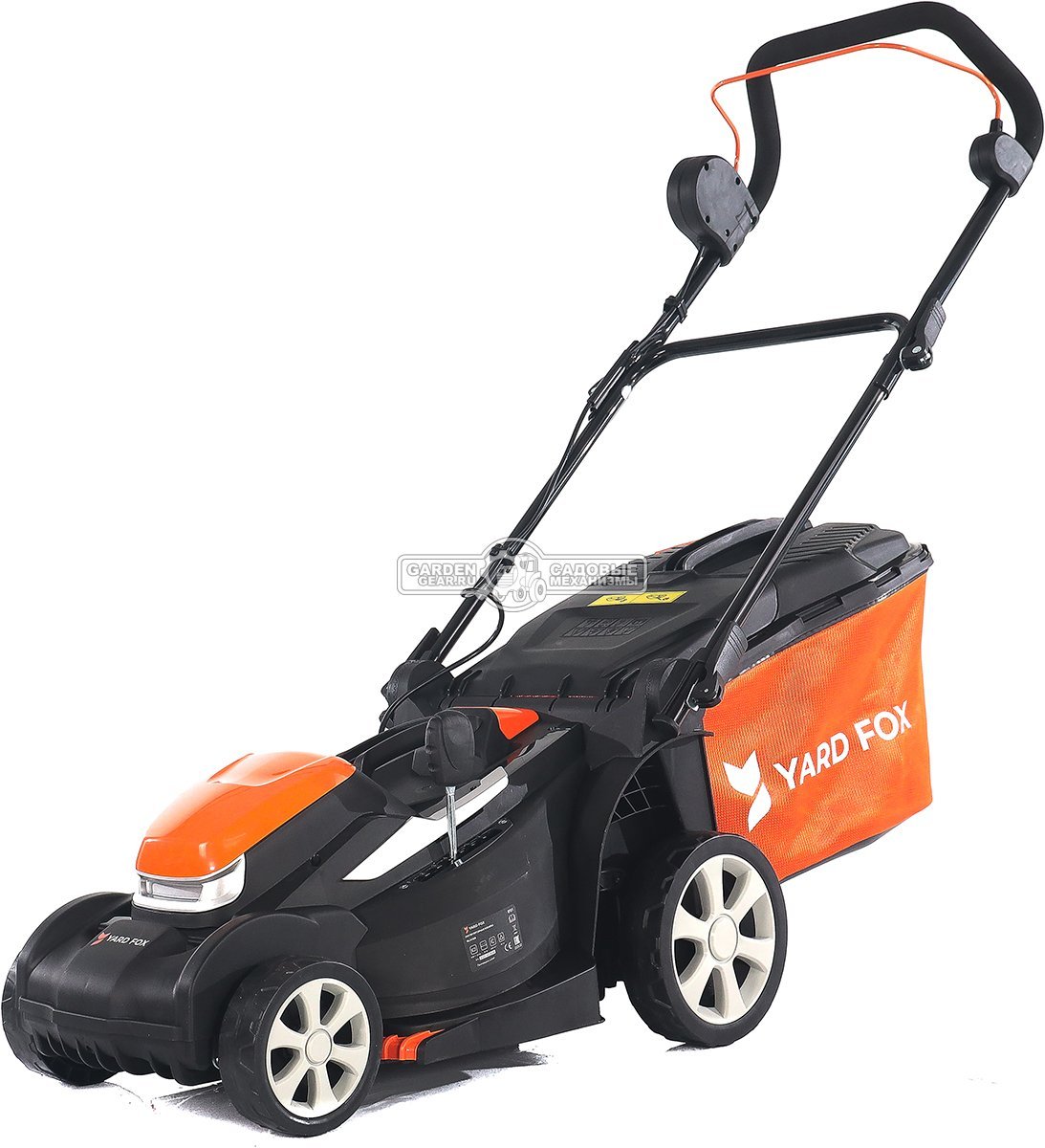 Газонокосилка аккумуляторная Yard Fox EL3435B SET с АКБ 2.5 А/ч и ЗУ (PRC, BL 40В, пластик, 34 см, 35 л, 8 кг)