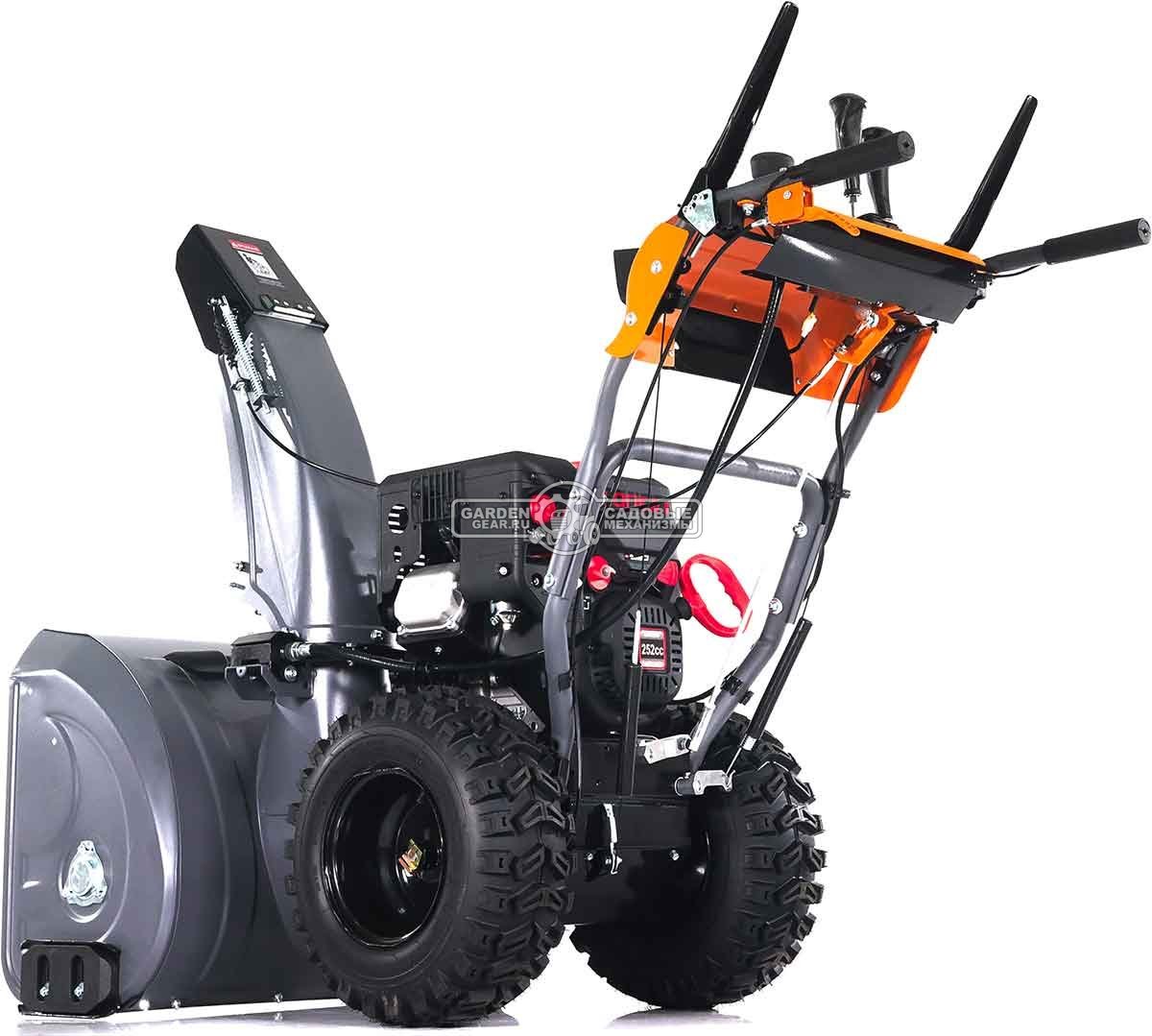 Снегоуборщик Villartec WB9071E MY2024 (PRC, 71 см, Loncin 252 см3, эл/стартер 220В, фара, подогр. рукояток, разблокировка колес, скорости 6/2, 105 кг)