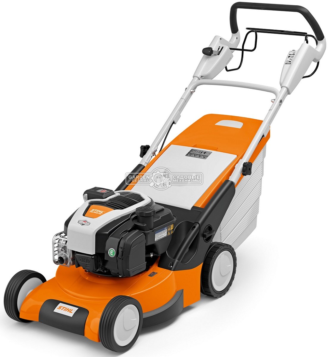 Газонокосилка бензиновая Stihl RM 545.0 VE (AUT, самоходная задний привод, 43 см, B&S 675iS, 163 куб.см., эл/запуск, пластик, 60 л, вариатор, 31 кг.)