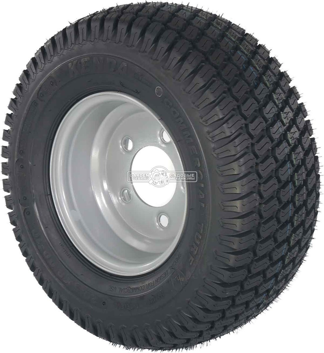 Колесо с шиной в сборе Baumech Газон 20,5x8.00-10 Kenda K513 65A4/76A4 TL Диск 6.00x10 5/94/140 d18.5 R14 ET0 Silver