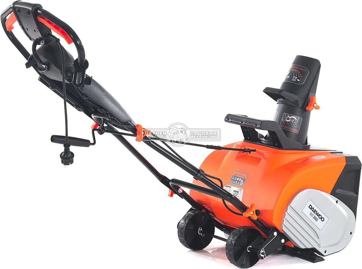 Снегоуборщик электрический Daewoo DAST 3000E (PRC, 51 см., 3000 Вт., LED фара, 16,8 кг.)
