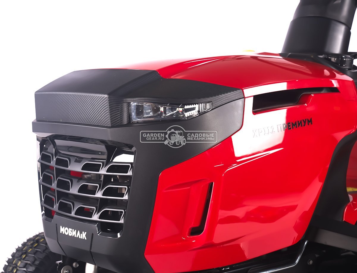 Садовый трактор Мобил К XP112 Премиум (PRC, Loncin V-Twin, 586 куб.см., гидростатика, мульчирование, 240 л., ширина кошения 110 см, 208 кг)
