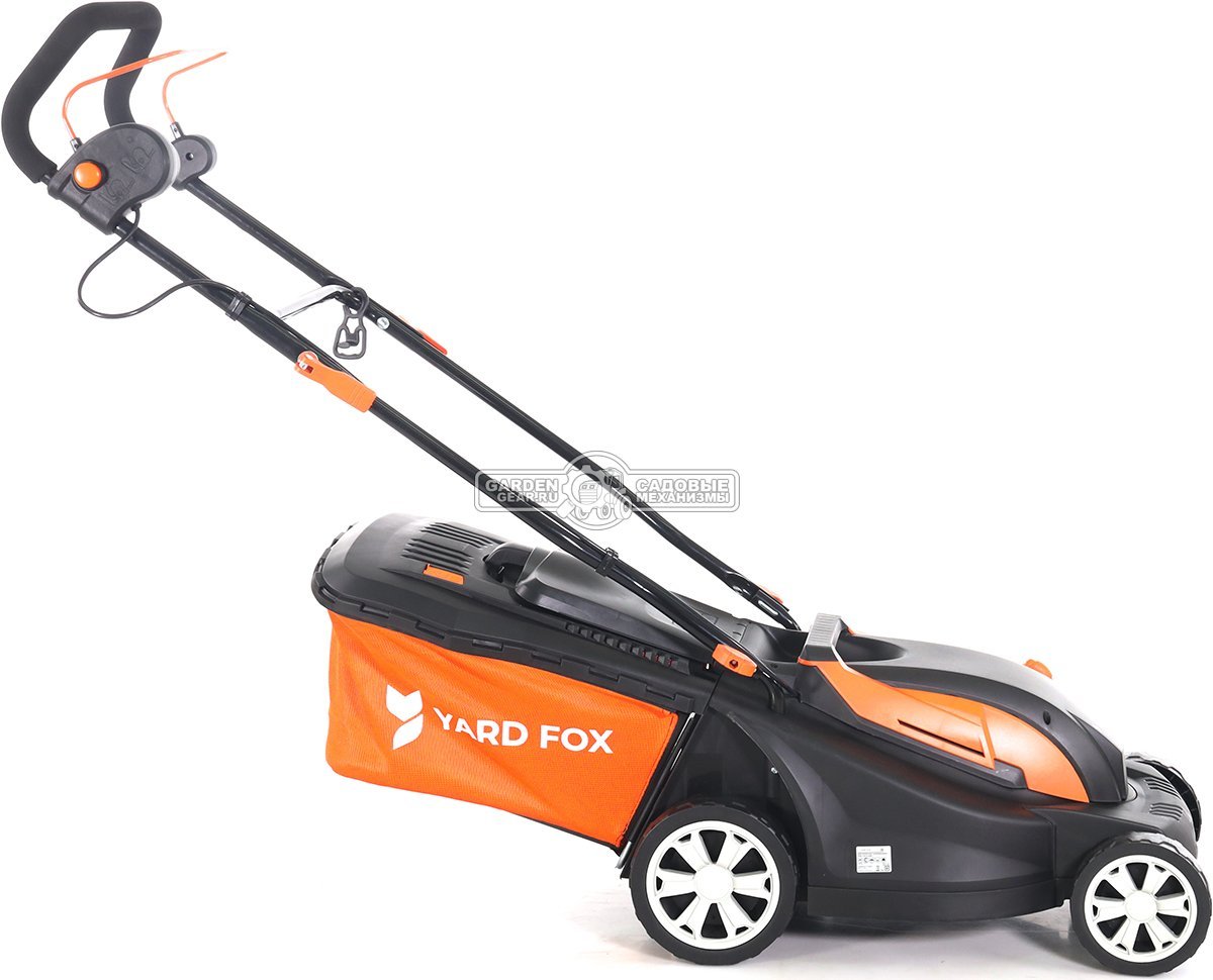 Газонокосилка электрическая Yard Fox EL3840 (PRC, 1400 Вт, 38 см, пластик, 40 л, 15,6 кг)