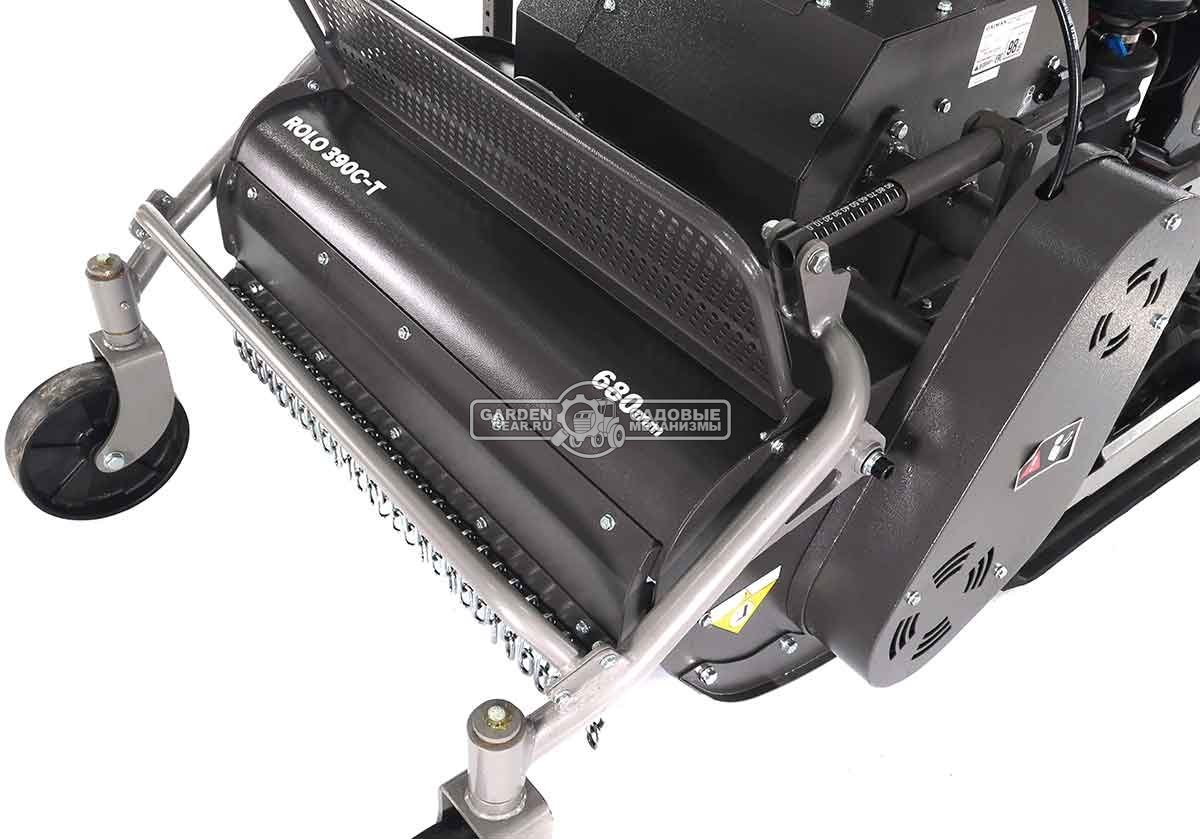 Косилка для высокой травы и кустов Caiman Rolo 390C-T цеповая гусеничная (RUS, 68 см, Caiman Green Engine, 392 куб.см., дифференциал, 295 кг.)