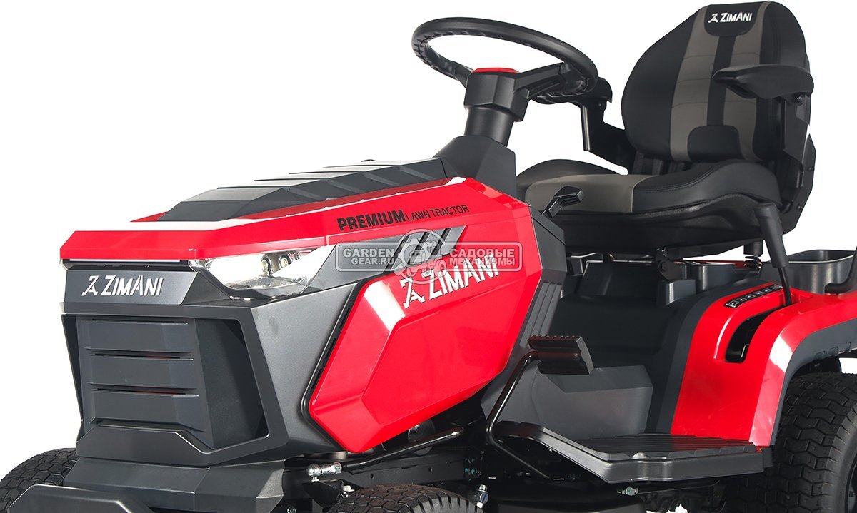 Садовый трактор ZimAni TS98HL MY2025 (PRC, Loncin 452 куб.см., гидростатика, боковой выброс, ширина кошения 98 см, LED панель, 168 кг)