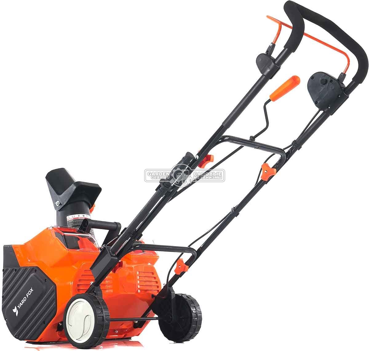 Снегоуборщик аккумуляторный Yard Fox 4625E Basic с 2 АКБ 4 А/ч и ЗУ (PRC, BL 2х20В, ширина 46 см, фара, 2 порта для АКБ, 20 кг)