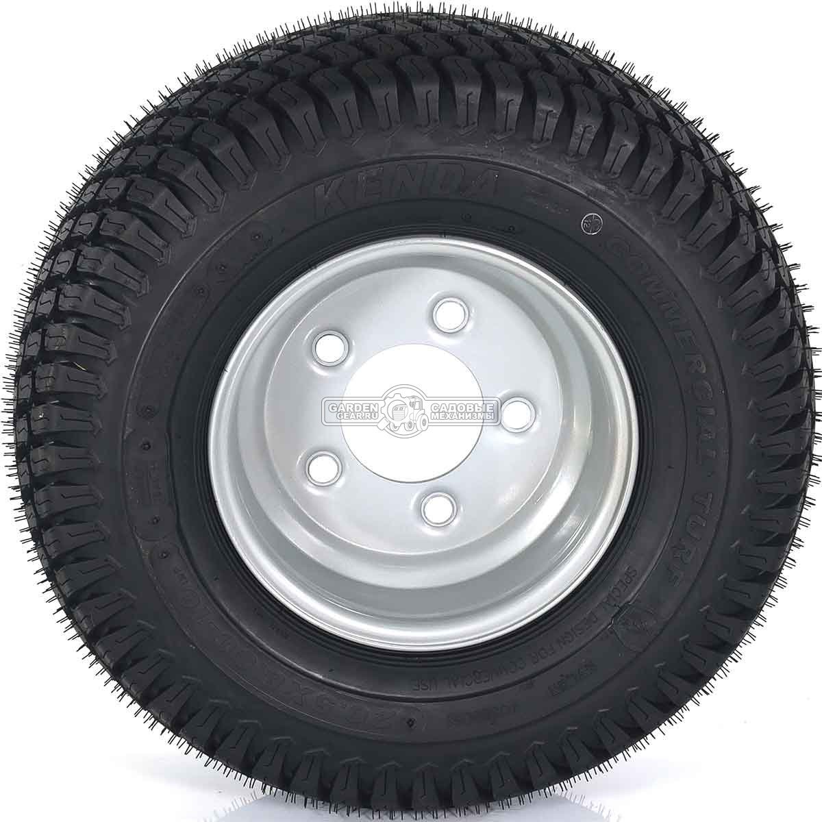 Колесо с шиной в сборе Baumech Газон 20,5x8.00-10 Kenda K513 65A4/76A4 TL Диск 6.00x10 5/94/140 d18.5 R14 ET0 Silver