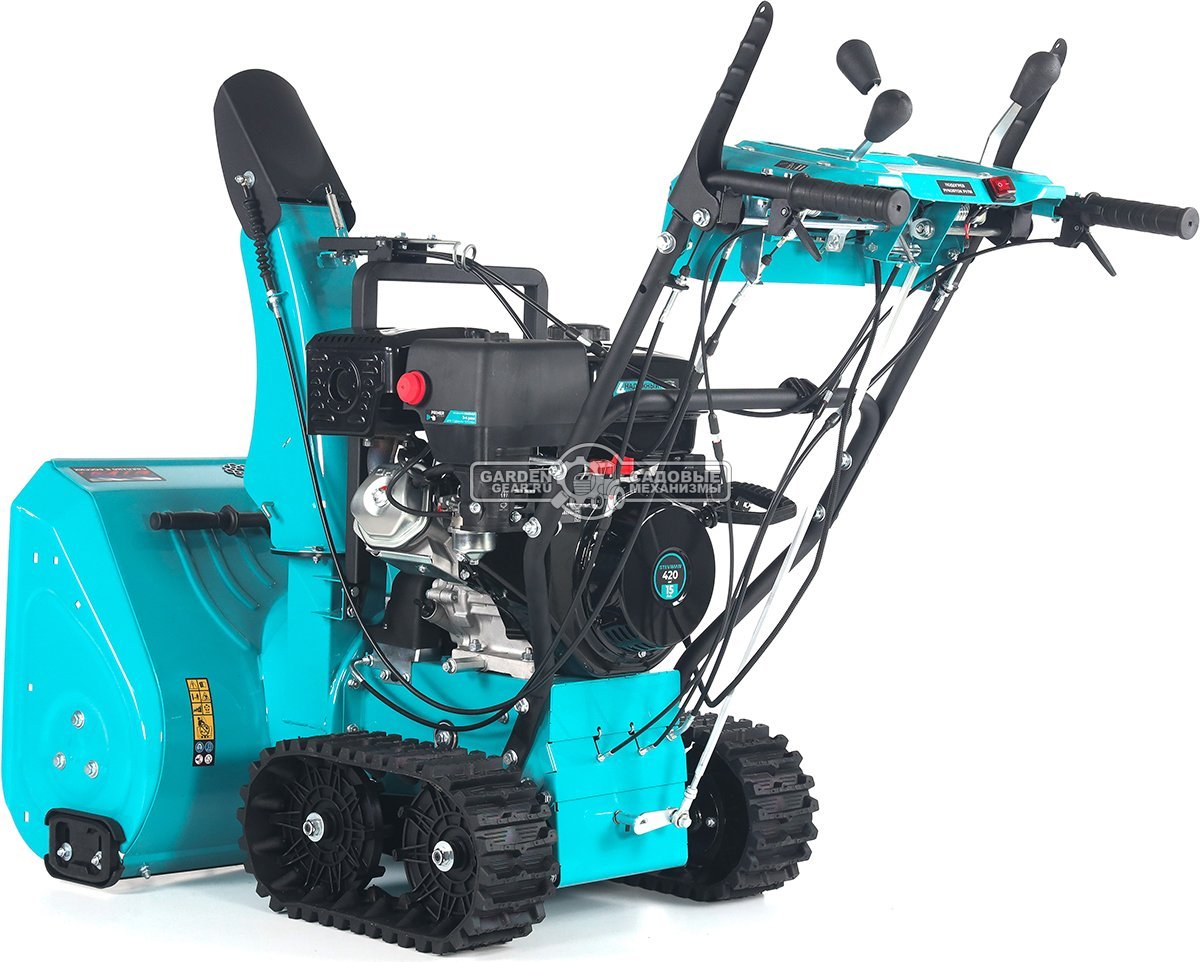 Снегоуборщик Steviman SXT-72E гусеничный (RUS, 72 см, Korona 420 см3, эл/стартер 220В, фара, скорости 6/2, 103 кг)