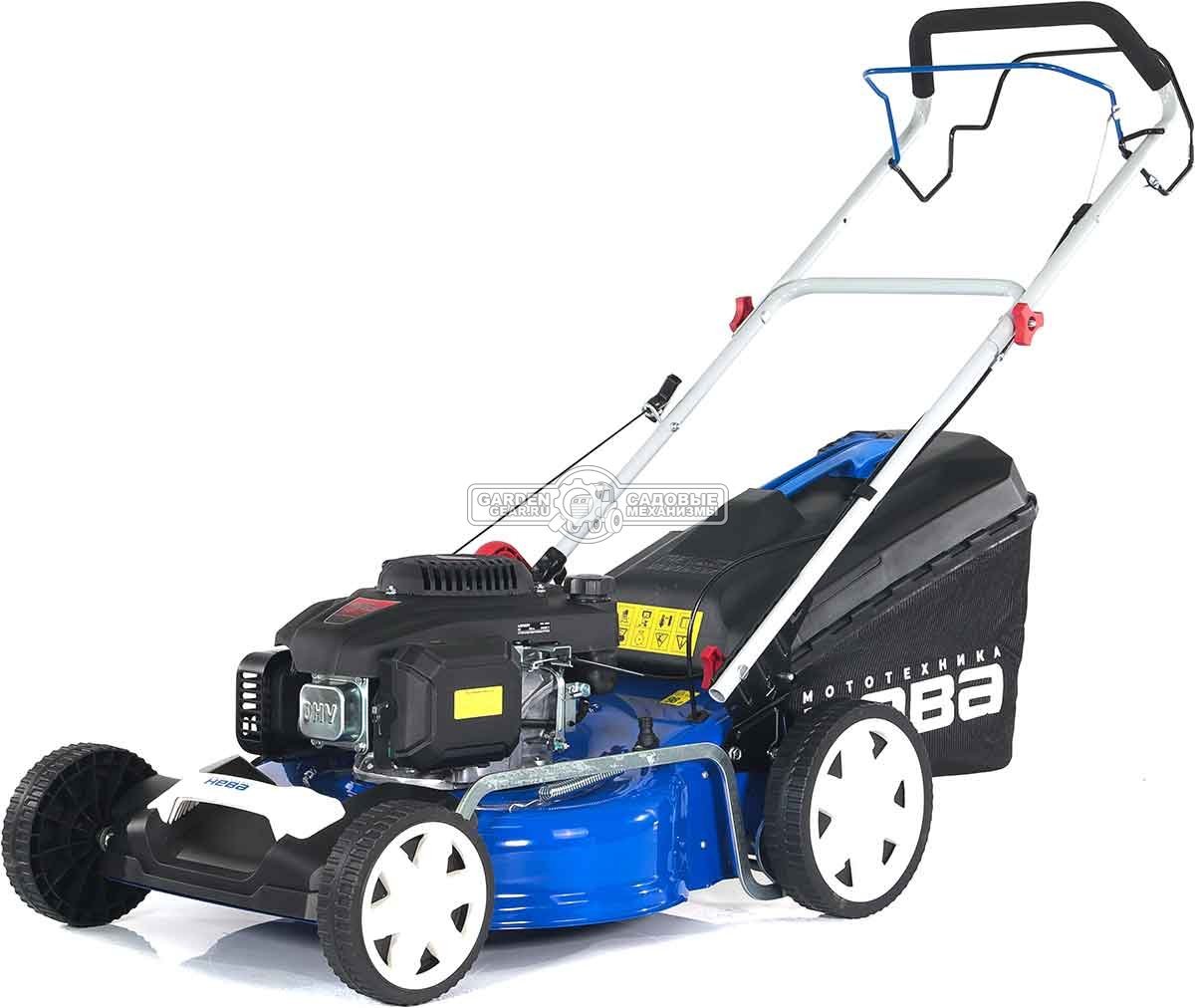 Газонокосилка бензиновая Нева SLP51-LC196 (PRC, 51 см, Нева 196 см3, сталь, 65 л, 3 в 1, 40 кг)