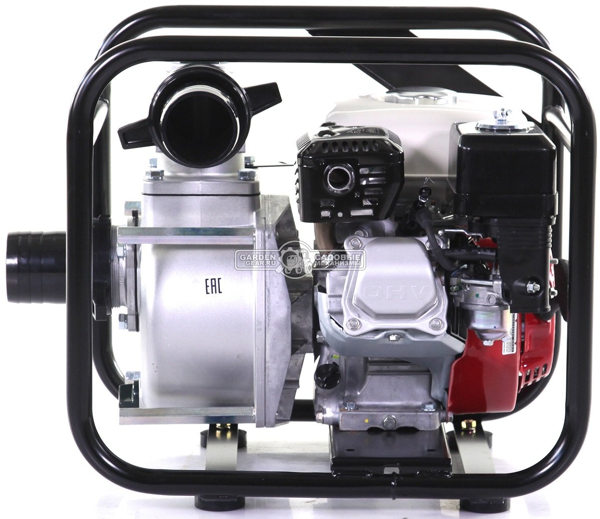 Мотопомпа бензиновая Koshin STH-80X для грязной воды (JPN, Honda, 163 куб.см., 900 л/мин, 3&quot;, 26 м, 35 кг.)