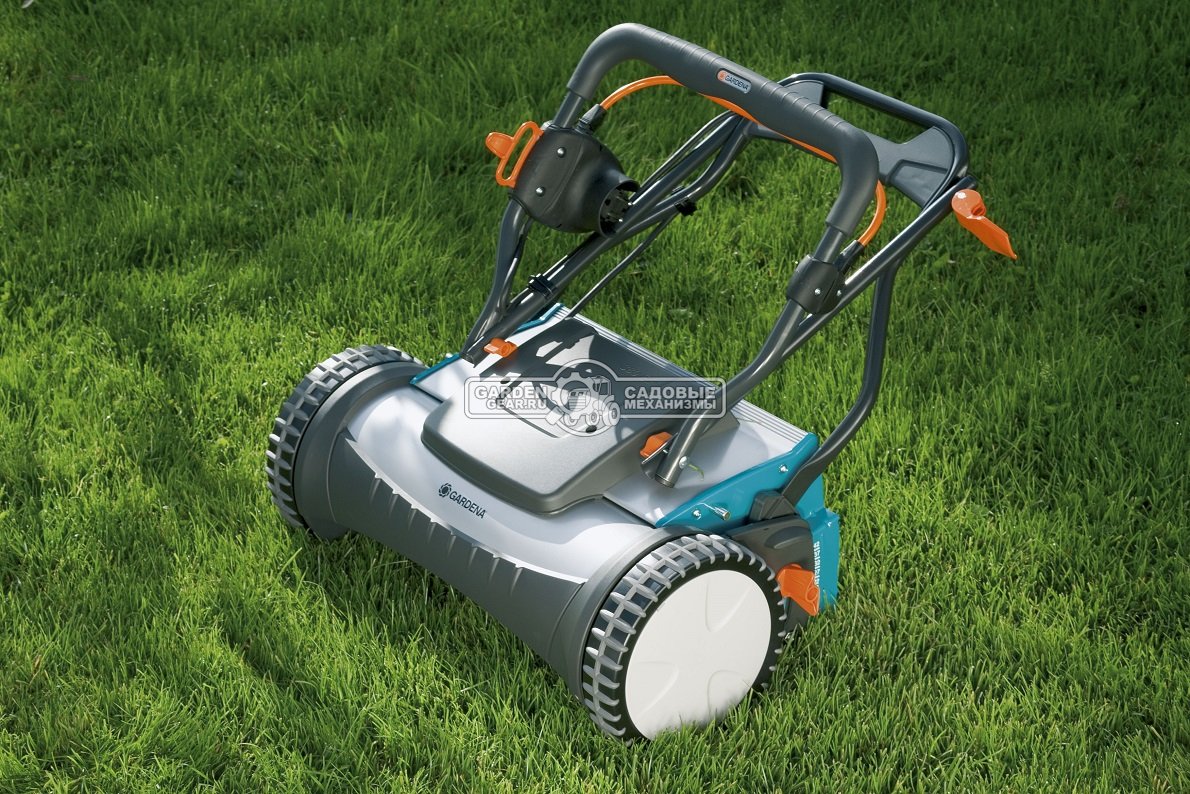 Газонокосилка барабанная электрическая Gardena 380 EC (CZE, 38 см., 400 Вт., 12-42 мм., травосборник - опция, 11,9 кг.)