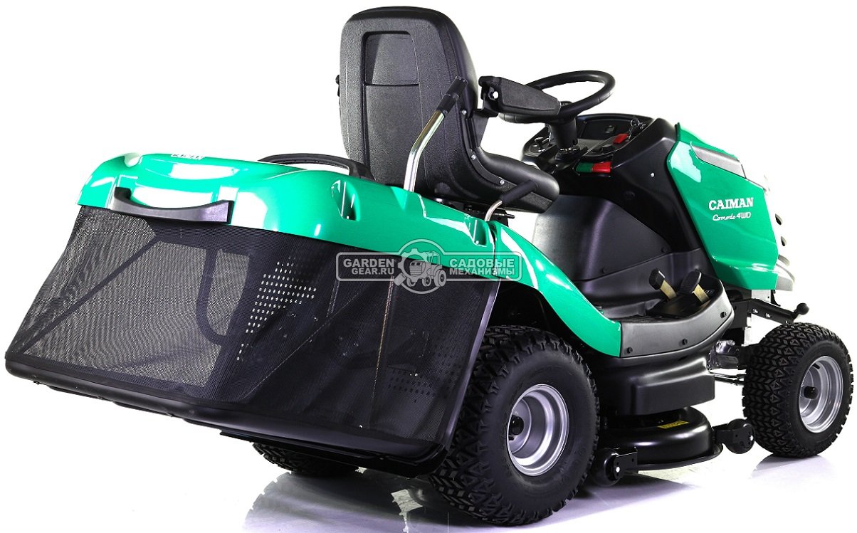 Садовый трактор Caiman Comodo 4WD 107D2C (CZE, Caiman V-Twin, 708 куб.см,, гидростатика, дифференциал, 380 л., ширина кошения 102 см., 329 кг.)