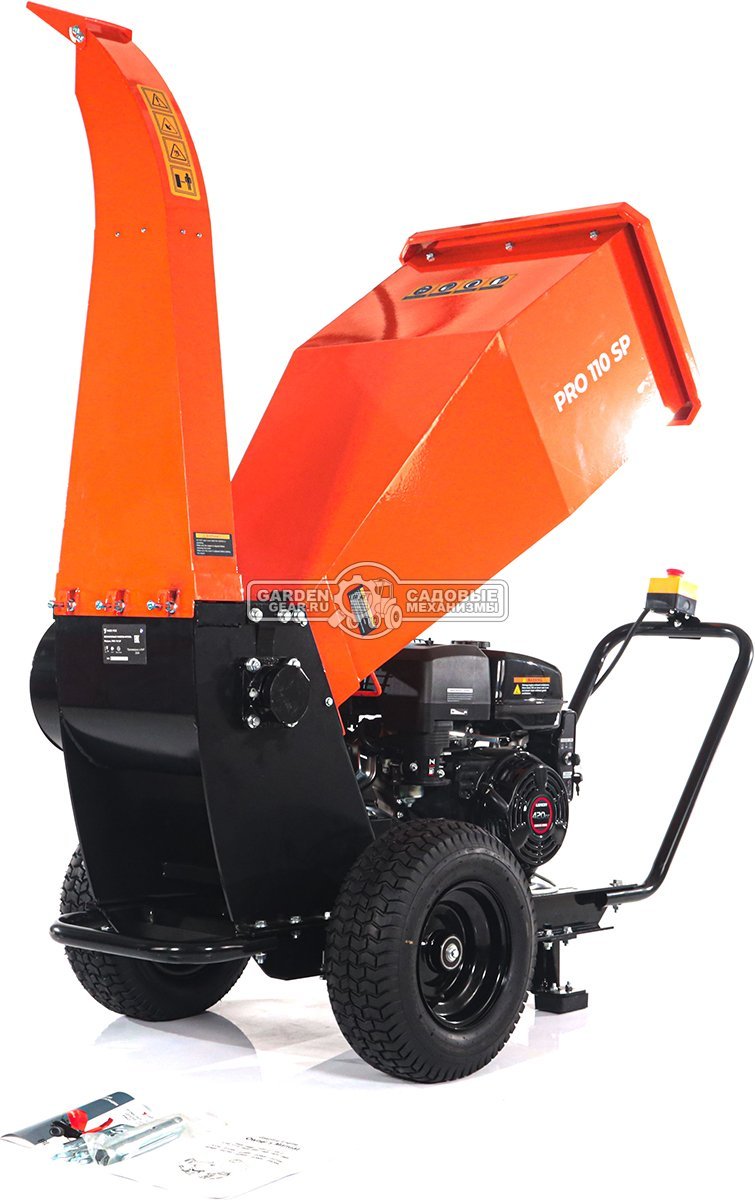 Садовый измельчитель веток бензиновый Yard Fox Pro 110SP (PRC, Loncin, 420 см3, эл/стартер, ветки до 110 мм, 110 кг)