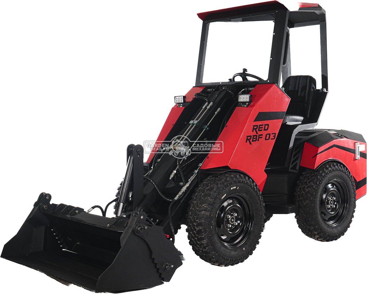 Ковш челюстной RED 130 см. для мини-погрузчика, 170 кг.