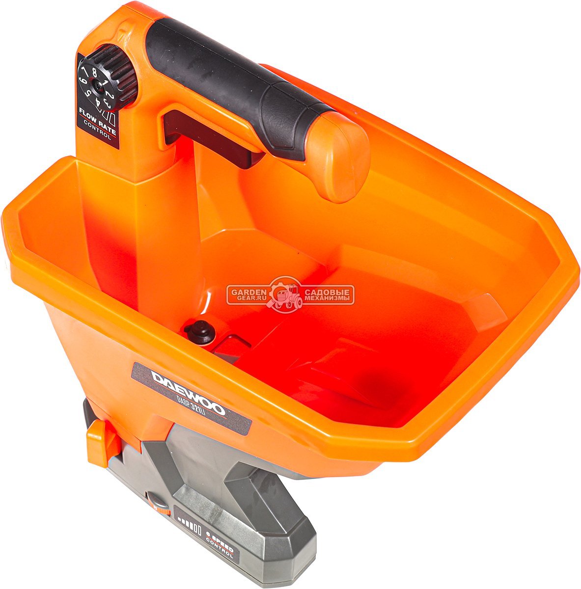 Сеялка - разбрасыватель аккумуляторная Daewoo DASP 321Li без АКБ и ЗУ для удобрений, песка и реагентов (PRC, 21В, ёмкость 3 л, до 3 м, 2 кг)