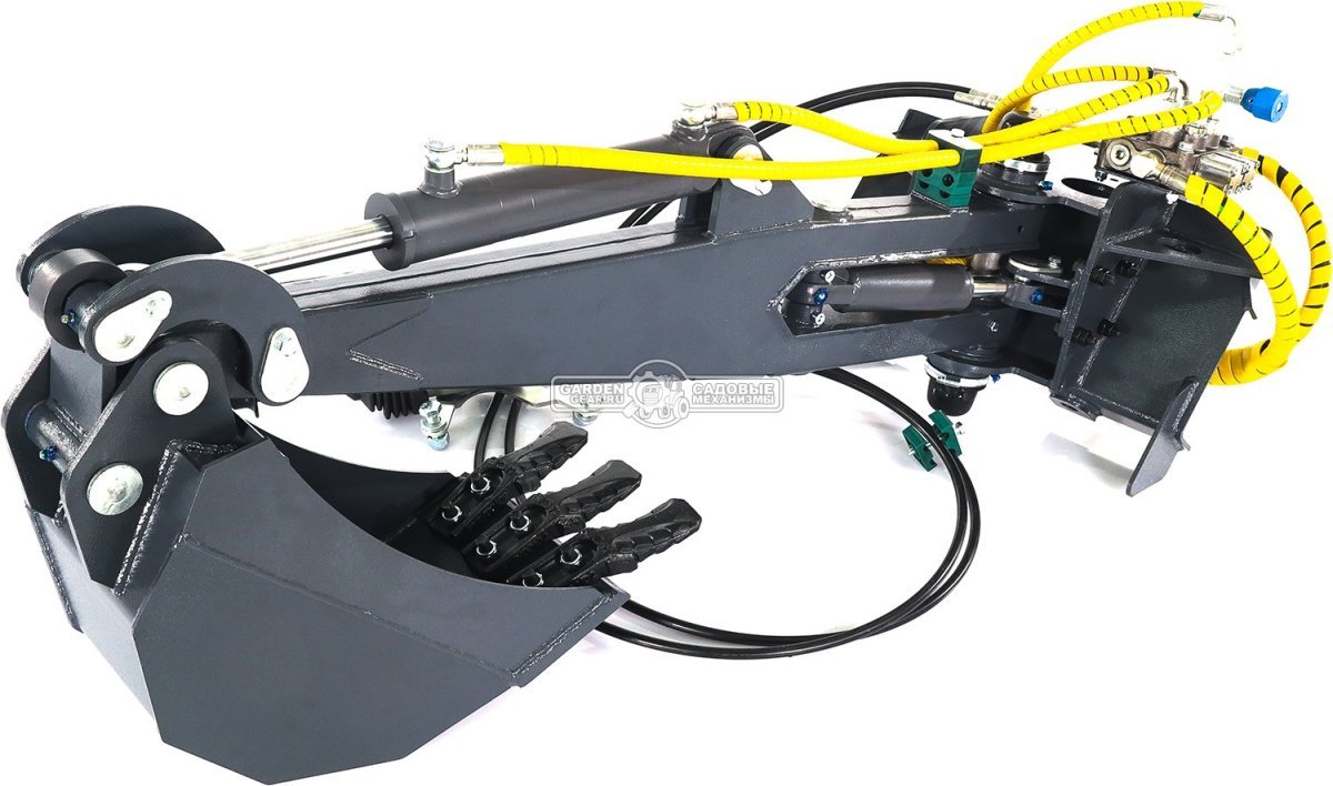 Экскаватор лопатковый с поворотным механизмом Baumech макс. глубина копания 135 см., ширина ковша 25 см., макс. высота выгрузки 290 см., 84 кг. 