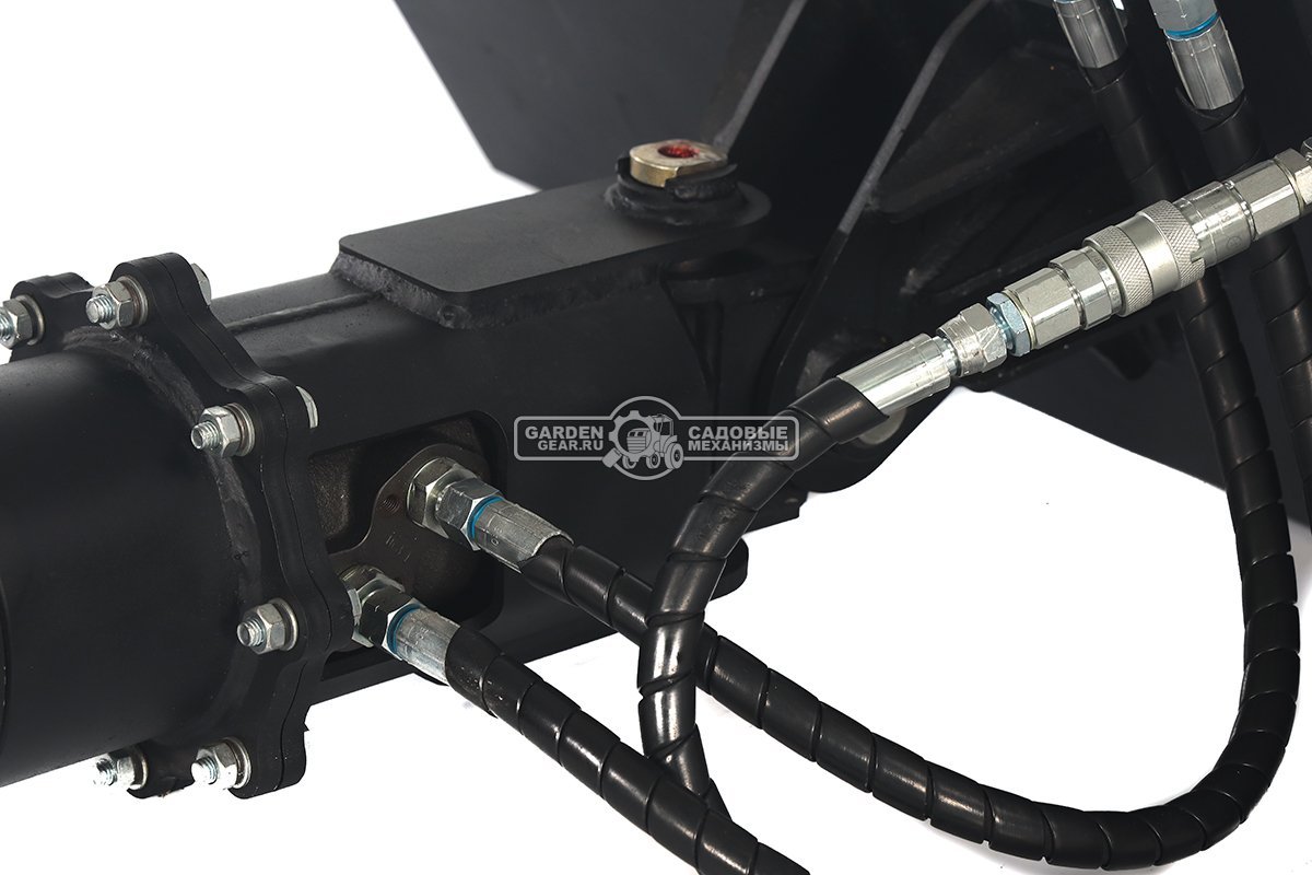 Ямобур (гидравлический вращатель) RED с переходной плитой для мини-погрузчика, 95 кг.