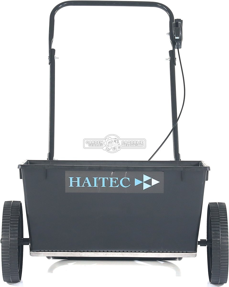Тележка - разбрасыватель для удобрений, песка и реагентов Haitec HT-GS25 (PRC, ширина разброса 55 см, ёмкость 25 кг, колеса 25.4 см)