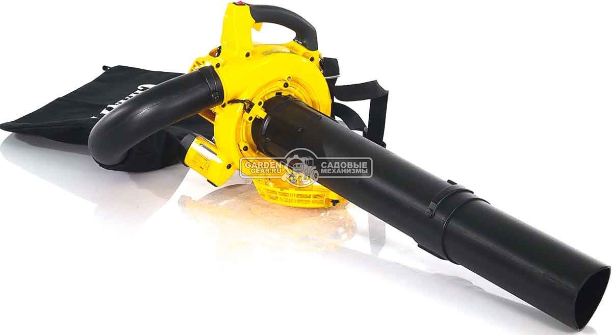 Садовый пылесос/воздуходувка бензиновая Champion GВV326S (PRC, 26 куб.см., 1,0 л.с., 612  м3/ч., 40 л., 4 кг)