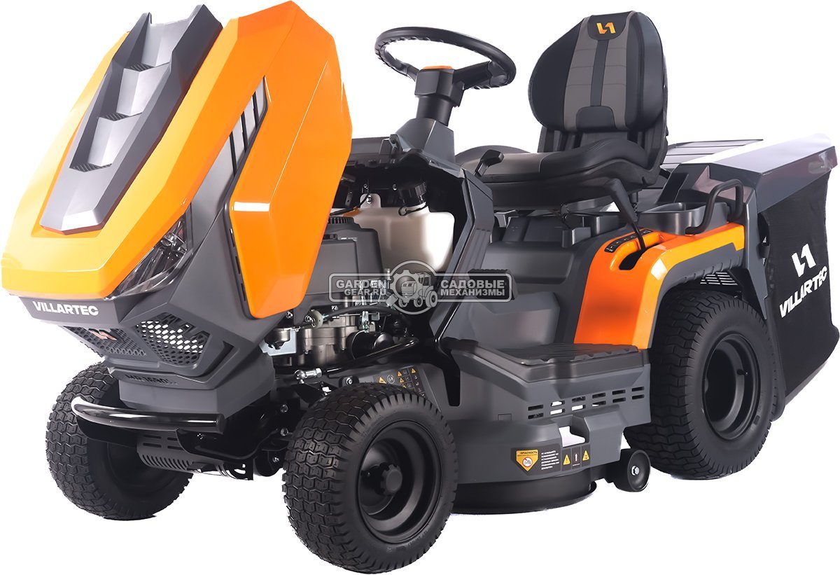Садовый трактор Villartec MR1690H (PRC, Loncin 452 куб.см., LED дисплей, гидростатика, травосборник 320 л, ширина кошения 90 см, 187 кг.)