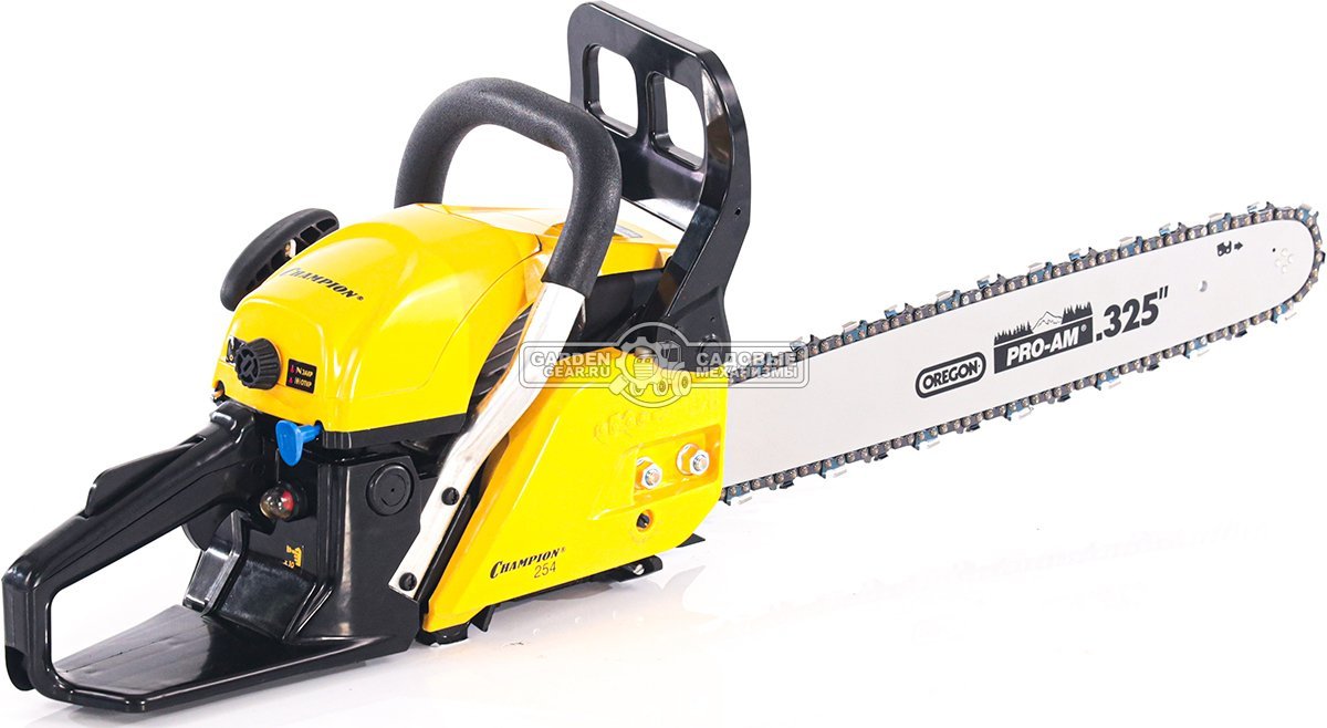 Бензопила Champion 254 18" Pro (PRC, 54 см3, 2.5 кВт/3.4 л.с., 0.325"-1.5-72E, 5.1 кг)