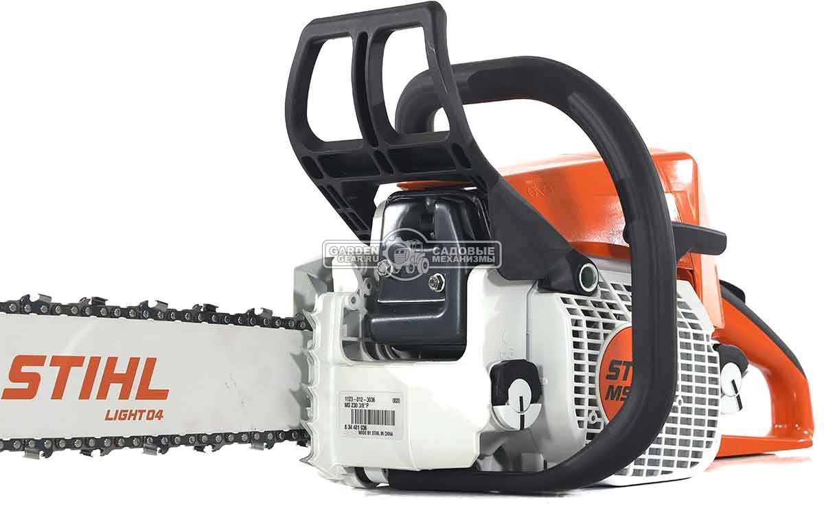 Бензопила Stihl MS 230 18" (PRC, 40.2 куб.см., 2.0 кВт/2.7 л.с., 3/8", 1.3 мм, 61E, 4.6 кг)