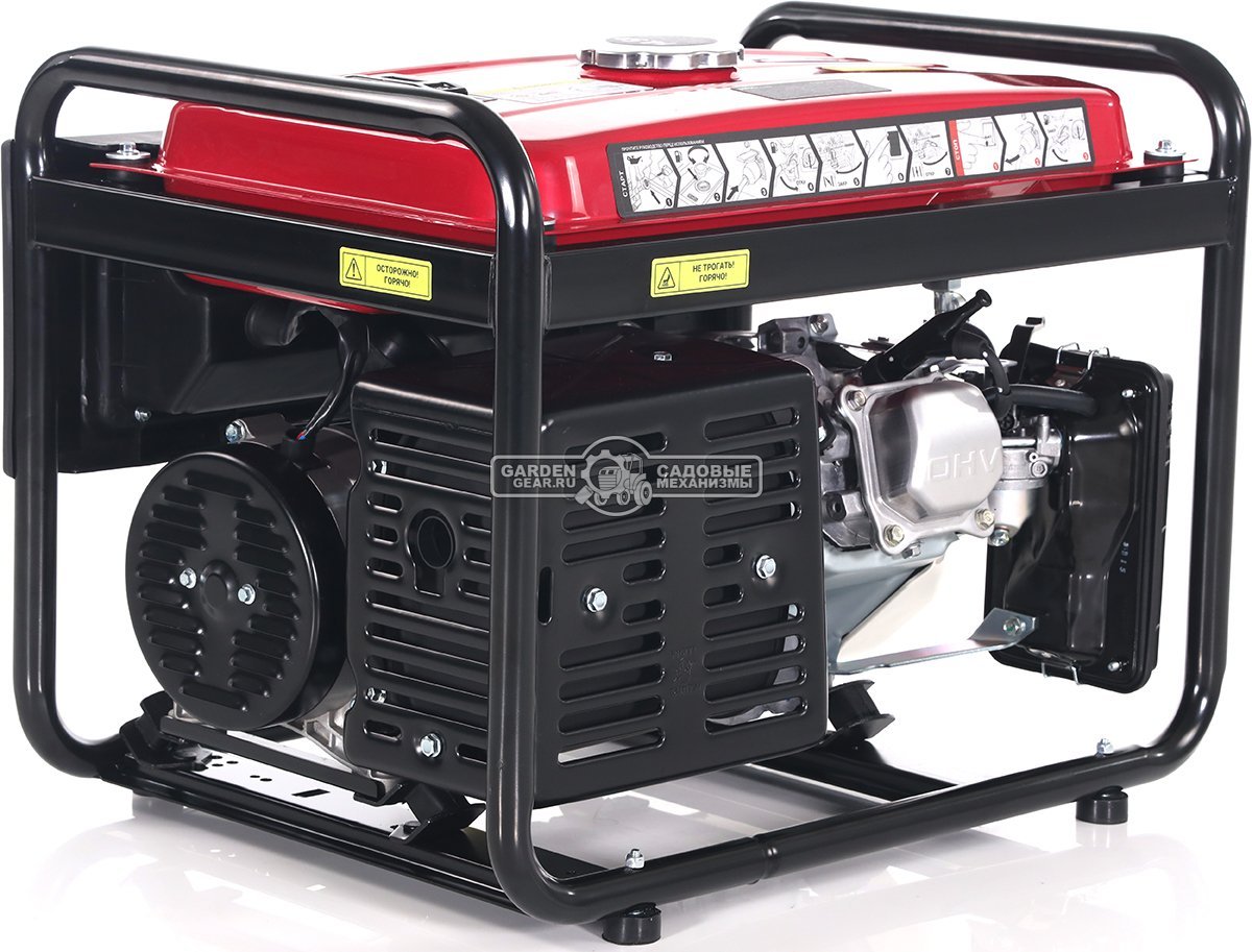 Бензиновый генератор HND GE3000PL (PRC, Honda GP200, 2.5/3.0 кВт, 14.5 л, 48 кг)