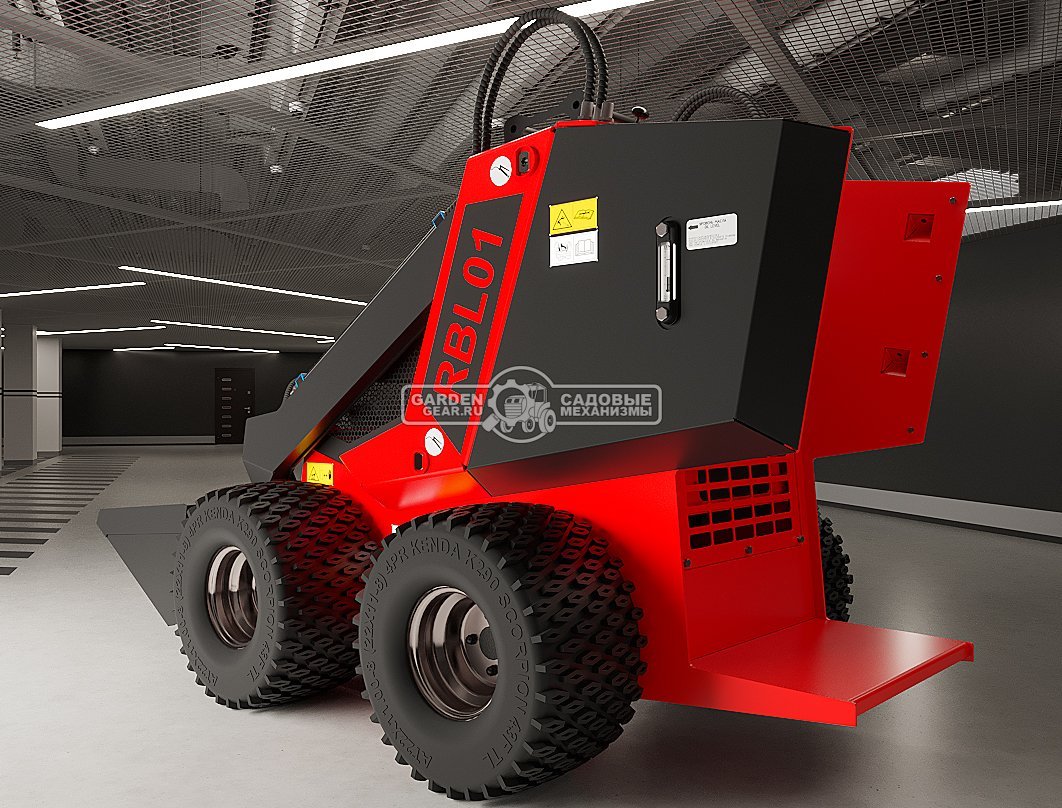 Мини-погрузчик колесный RED RBL-01 с платформой оператора Lifan 15 л.с., грузоподъемность до 250 кг., ковш 150 л., 650 кг.