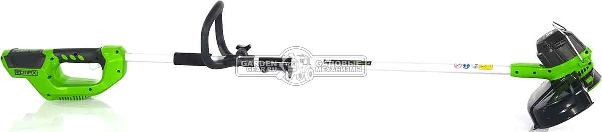 Триммер аккумуляторный GreenWorks G40LT с АКБ 4 А/ч и ЗУ (PRC, 40В, леска 1.65 мм, 3 кг)