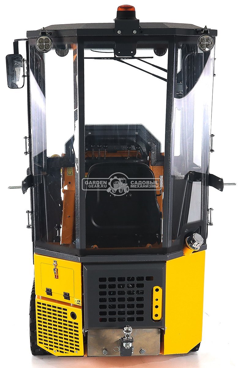 Универсальная машина мини-погрузчик Baumech ML-03 Pro с зимней кабиной + ковш универсальный 110 см., с двигателем Honda GX630 V-Twin