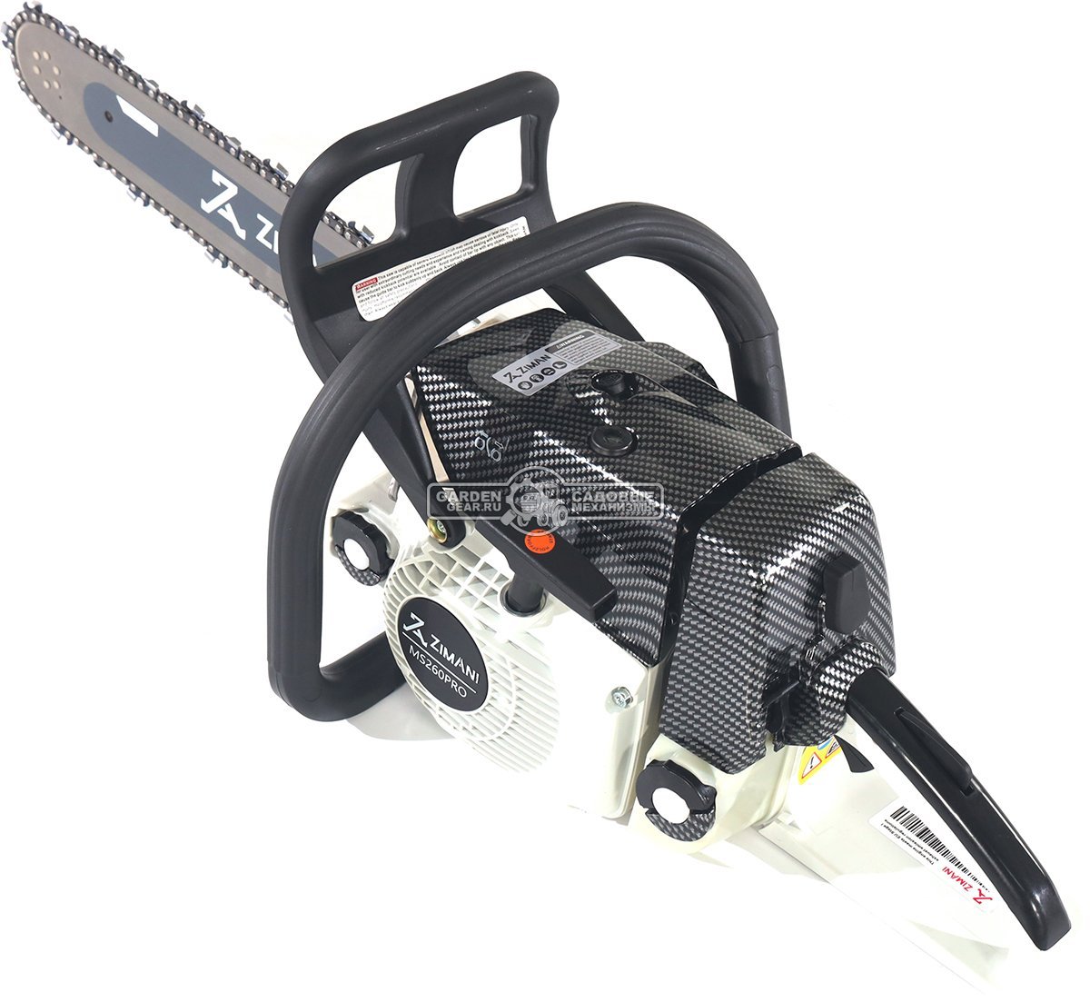 Бензопила ZimAni MS 260 Pro 16" (PRC, 50.2 куб.см., 2,6 кВт/3,5 л.с., 0.325", 1.6 мм, 67E, корпус Carbon Fiber, Elastostart, 4,8 кг.)