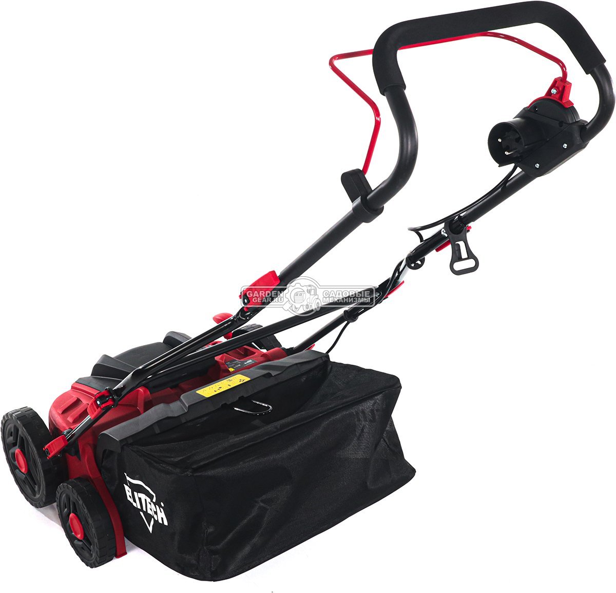 Вертикуттер - аэратор электрический Elitech СЭ 1536Т (PRC, 1500 Вт, 36 см, ножи + пружины, пластик, 45 л, 12 кг)