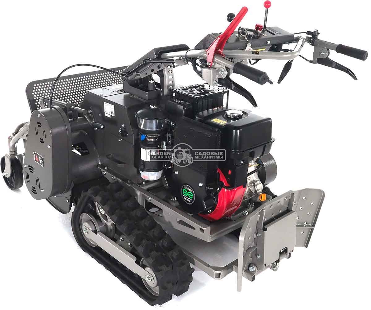 Косилка для высокой травы и кустов Caiman Rolo 390C-T цеповая гусеничная (RUS, 68 см, Caiman Green Engine, 392 куб.см., дифференциал, 295 кг.)