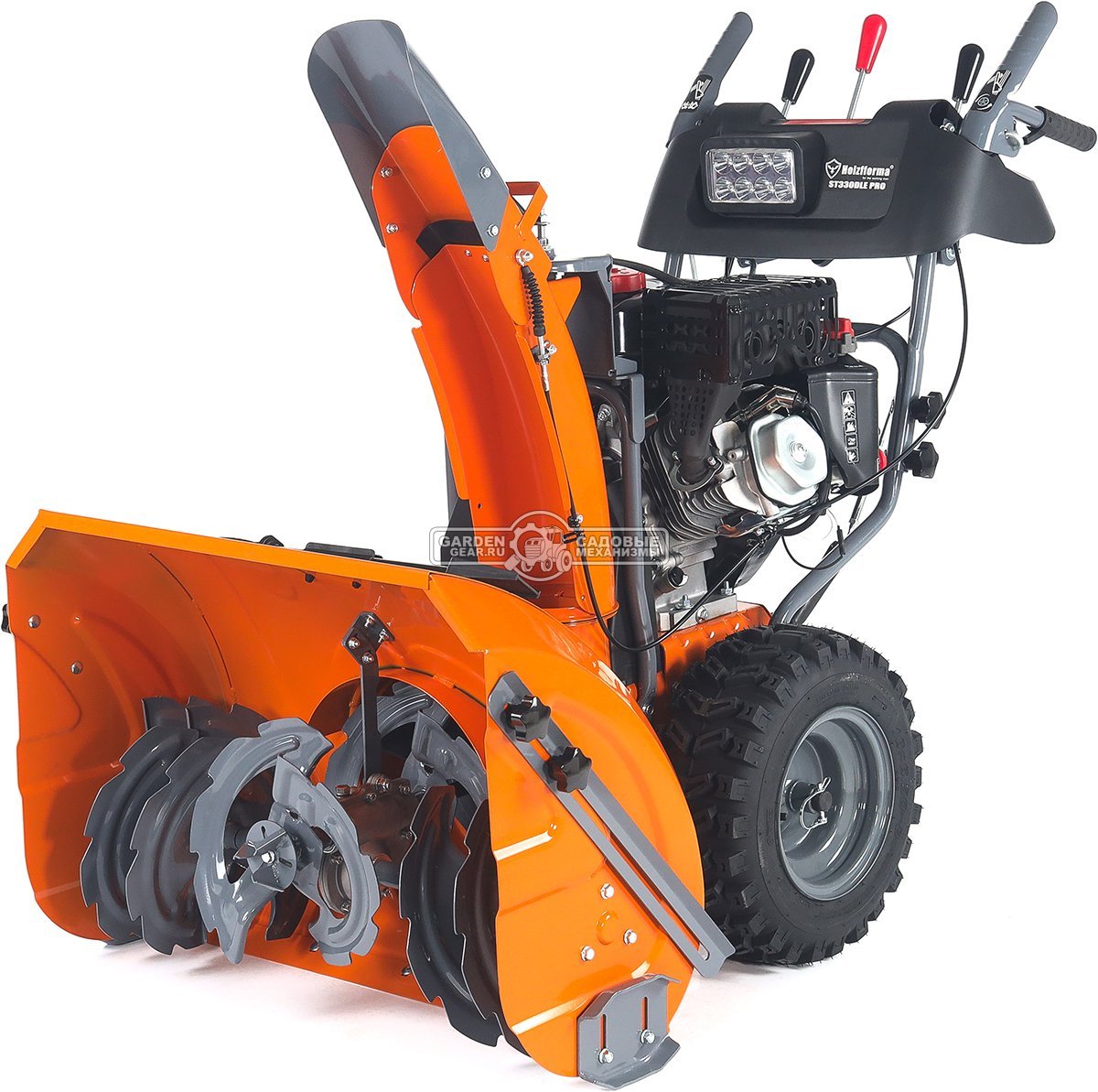 Снегоуборщик Holzfforma ST330DLE PRO Quattro Auger (PRC, 76 см, LCT Snow Storm 414 см3, эл/стартер 220В, LED фара, AutoTurn, скорости 6/2, 115 кг.)