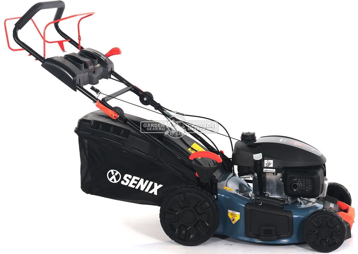 Газонокосилка бензиновая Senix LSSG-M2-EU (PRC, 46 см, Honda GCV145, 145 см3, сталь, вариатор, 3 в 1, 65 л, 27 кг)