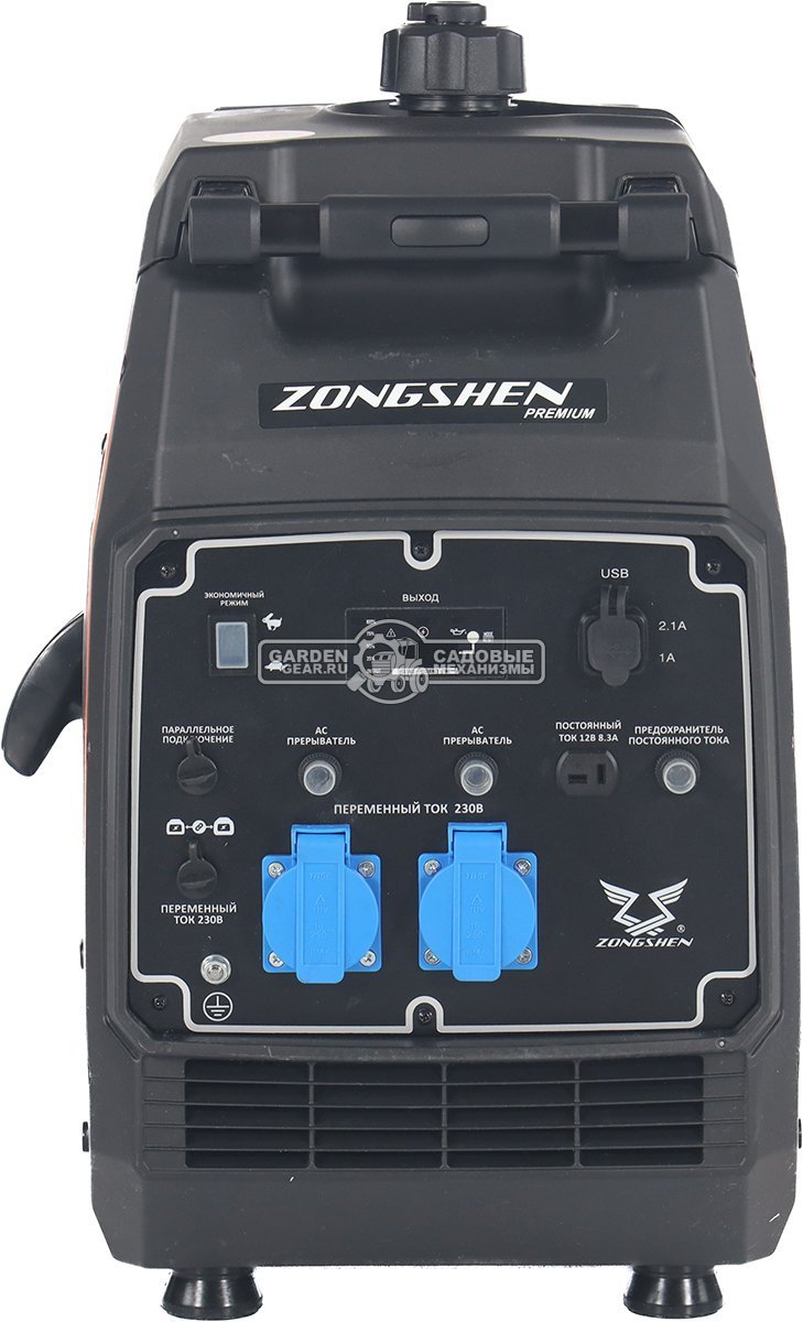 Бензиновый генератор инверторный Zongshen BQH 4000 (PRC, 224 см3, 3.8/3.6 кВт, 7.8 л, 34.5 кг)