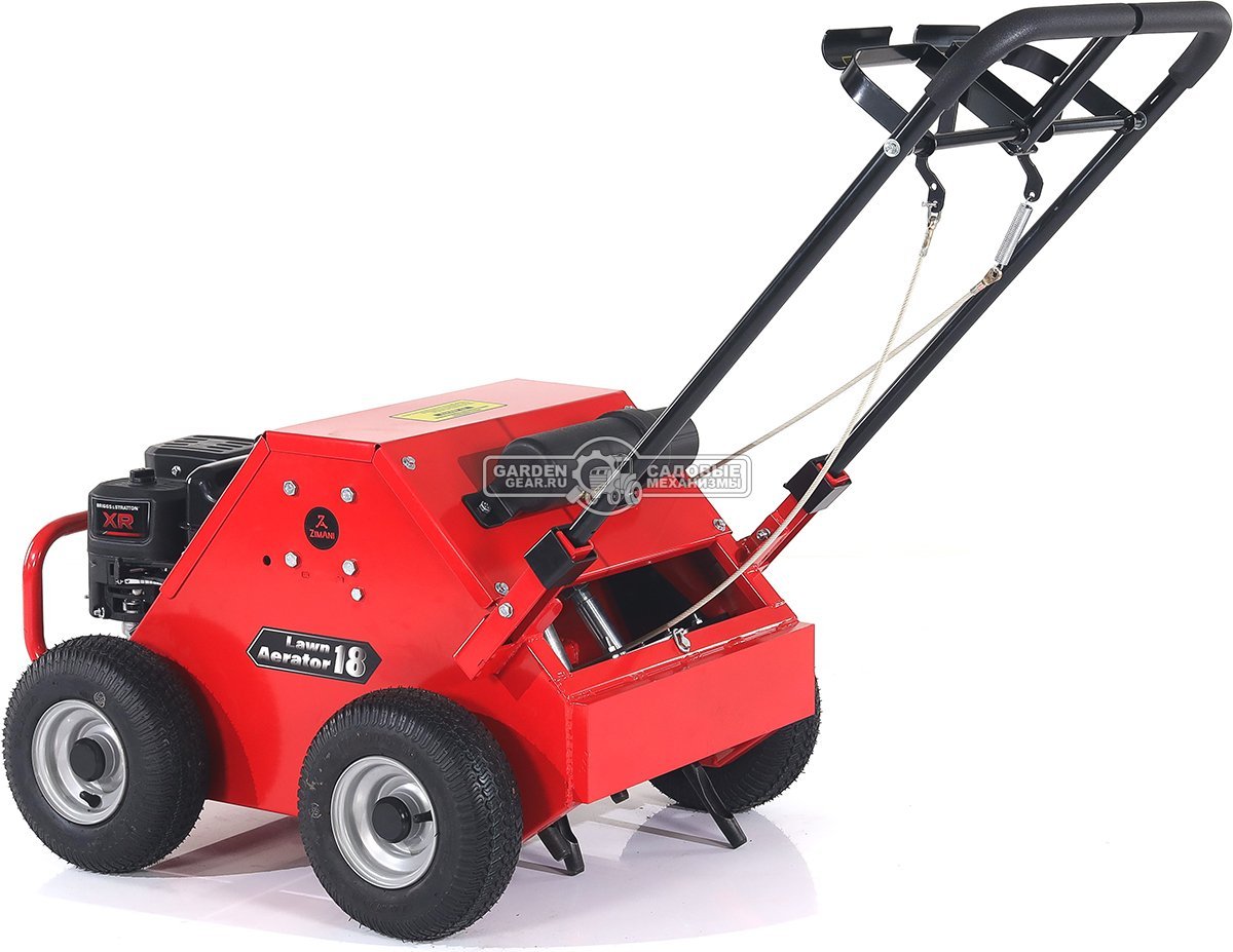 Аэратор бензиновый Zimani Lawn Core 18 (PRC, 48 см, B&S XR 6.5 л.с., сталь, пустотелые трубки, 100 кг)